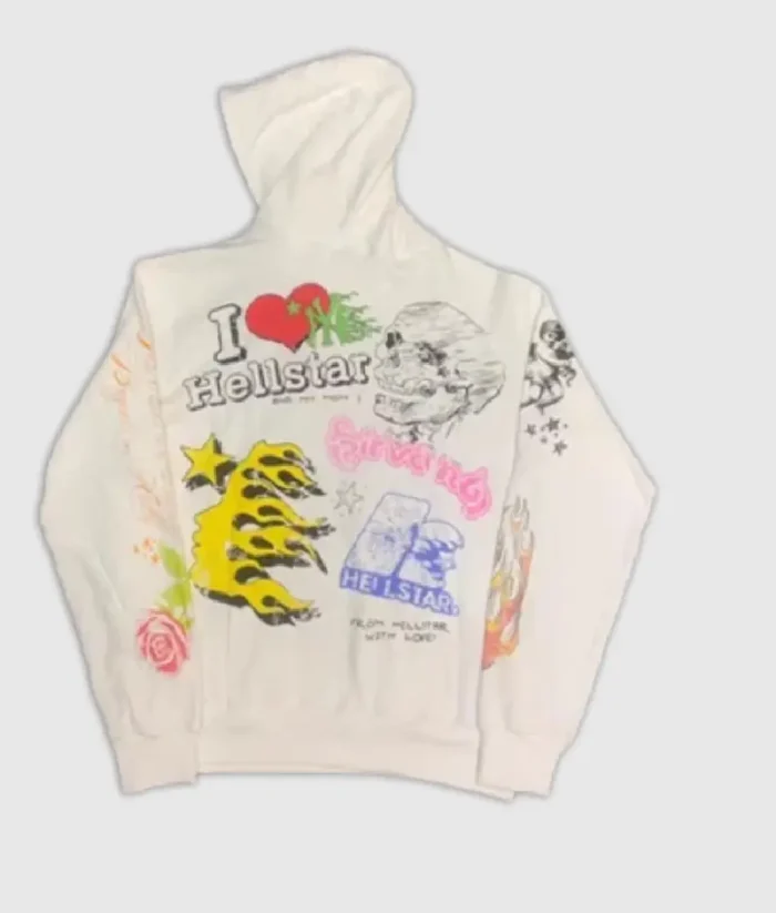 Hellstar Studios Summer Love Hoodie White